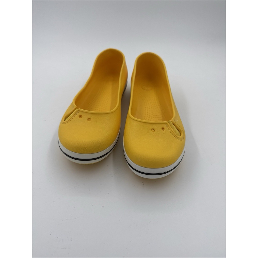 Crocs Crocband Yellow Flats Women Size 10 Gardening Comfort